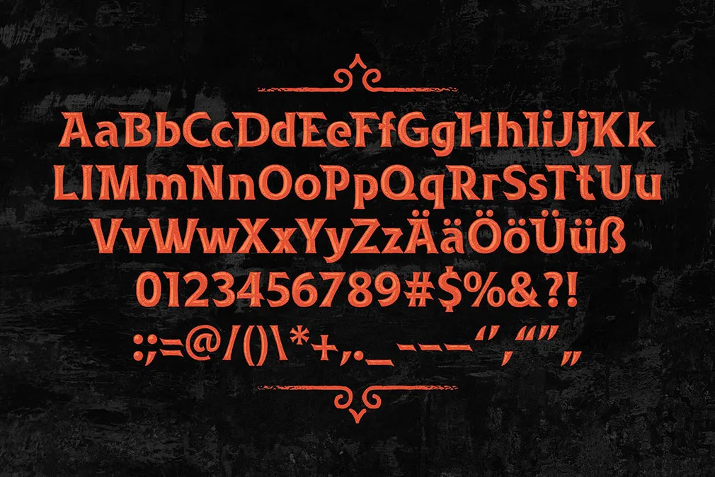Rusted Bevel Vintage Typeface