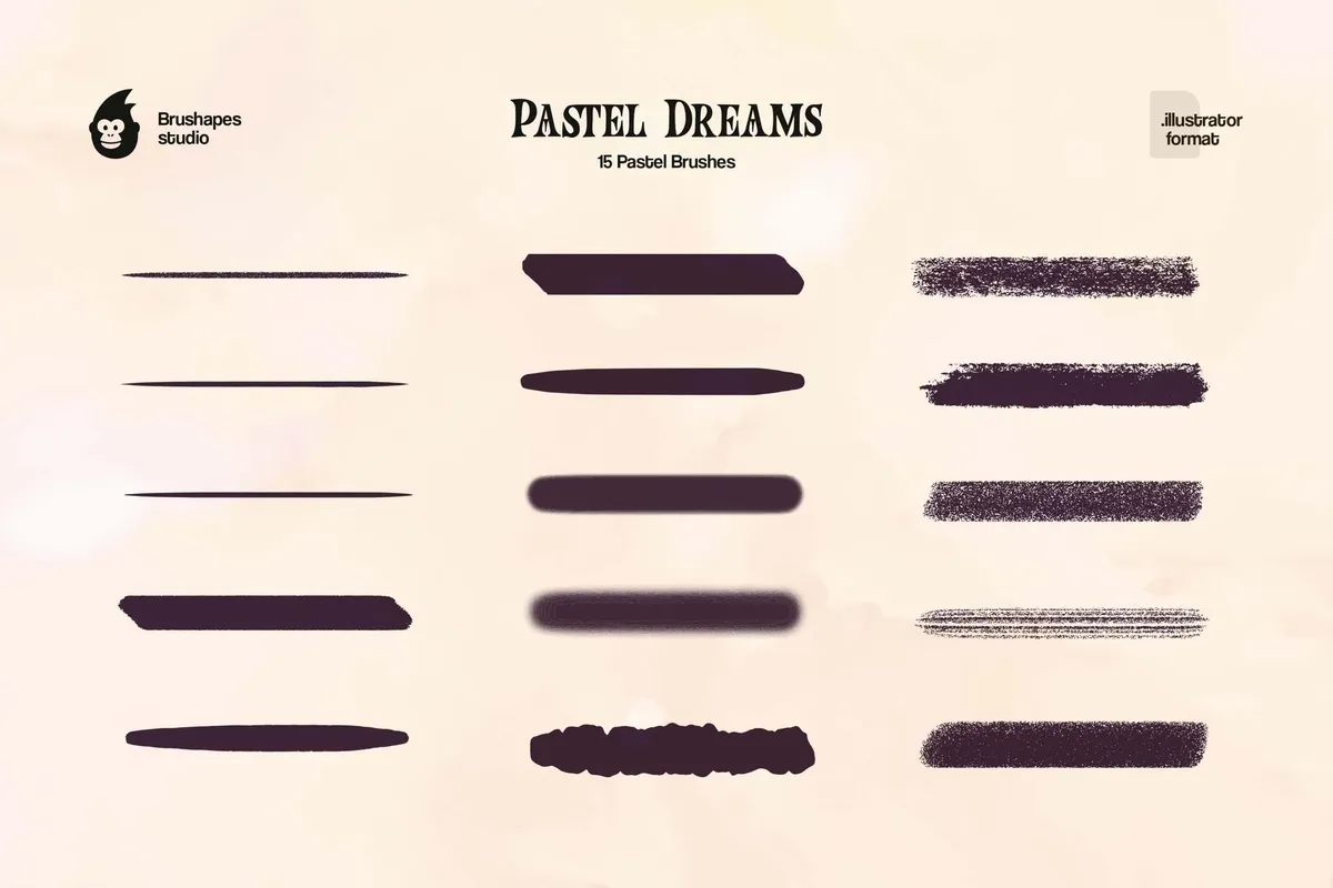 Pastel Dreams Illustrator Brushes