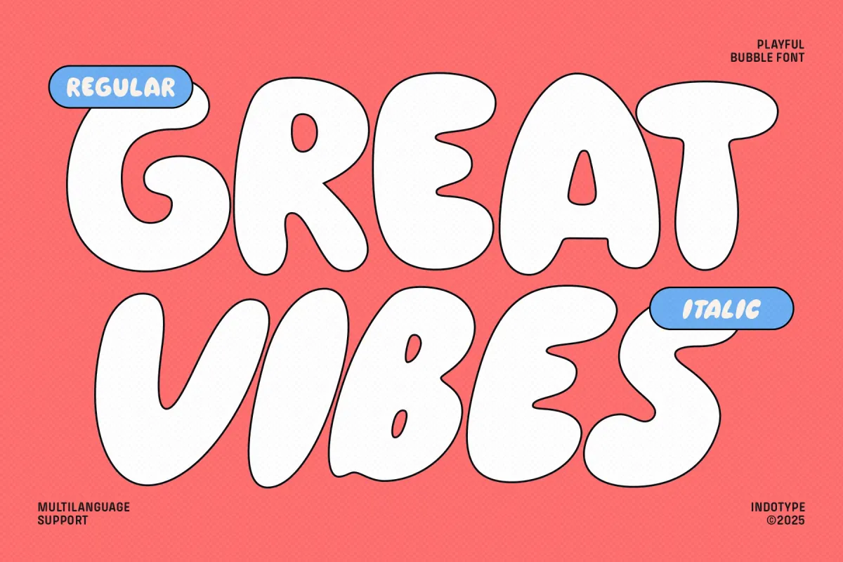 Zuppa - Playful Bubble Font