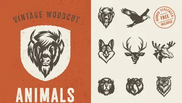 Savage Animals Vector Bundle