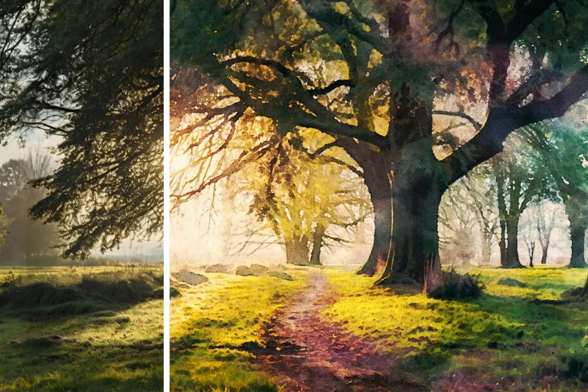 Watercolor Painting Photo Effect
