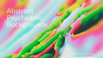 Abstract 3D Psychedelic Backgrounds