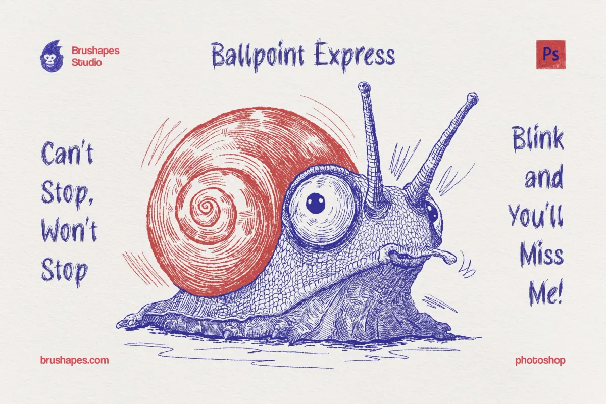 Ballpoint Pen Photoshop Brushes