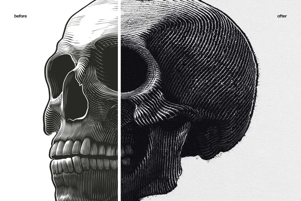 Grunge Print Effect for Photoshop