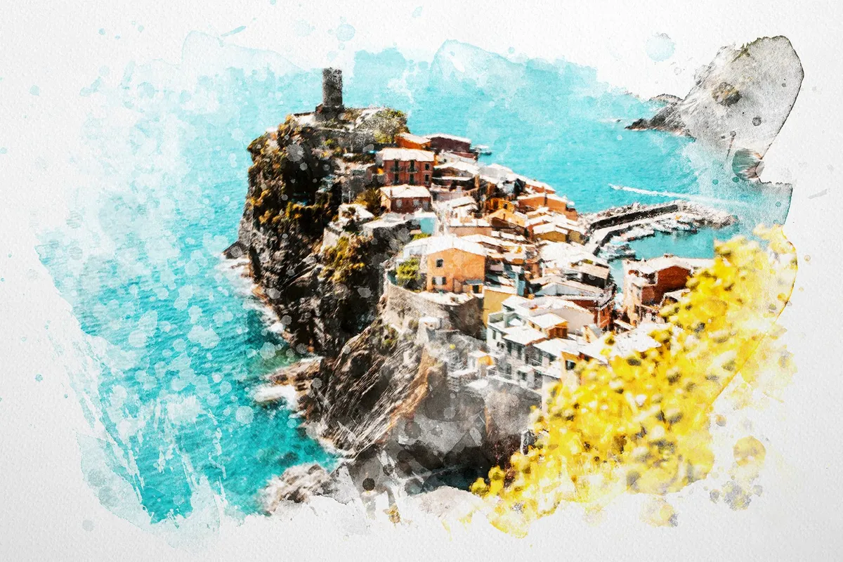 Watercolor Dry Brush Effects