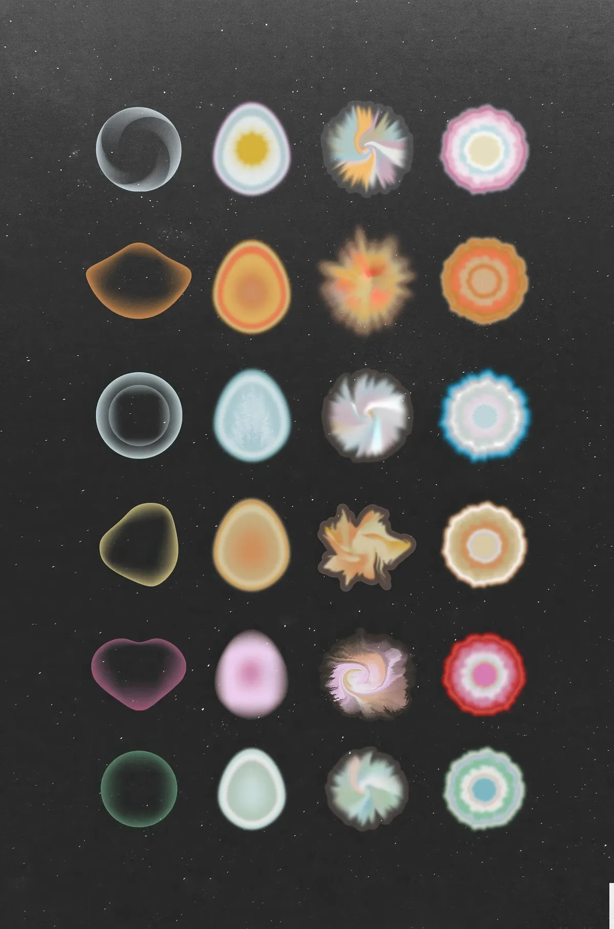 Emotions. Grainy Gradients Set