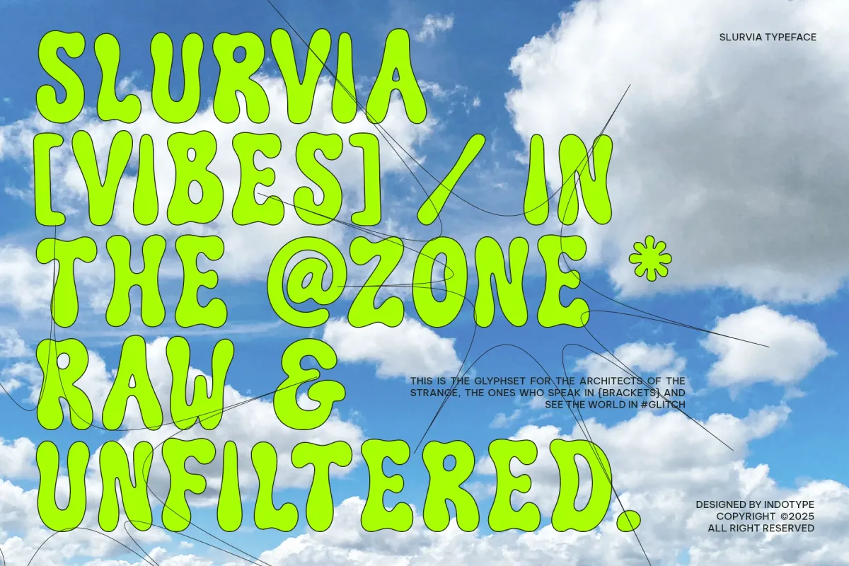 Slurvia - Liquid Display Font