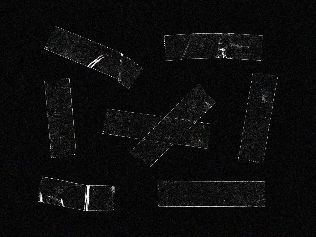 Transparent Tape Pieces