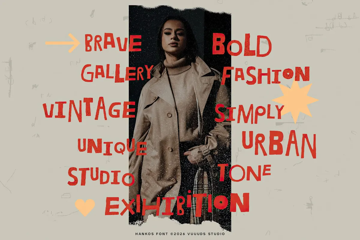 Molka - Rough Hand-Drawn Display Font