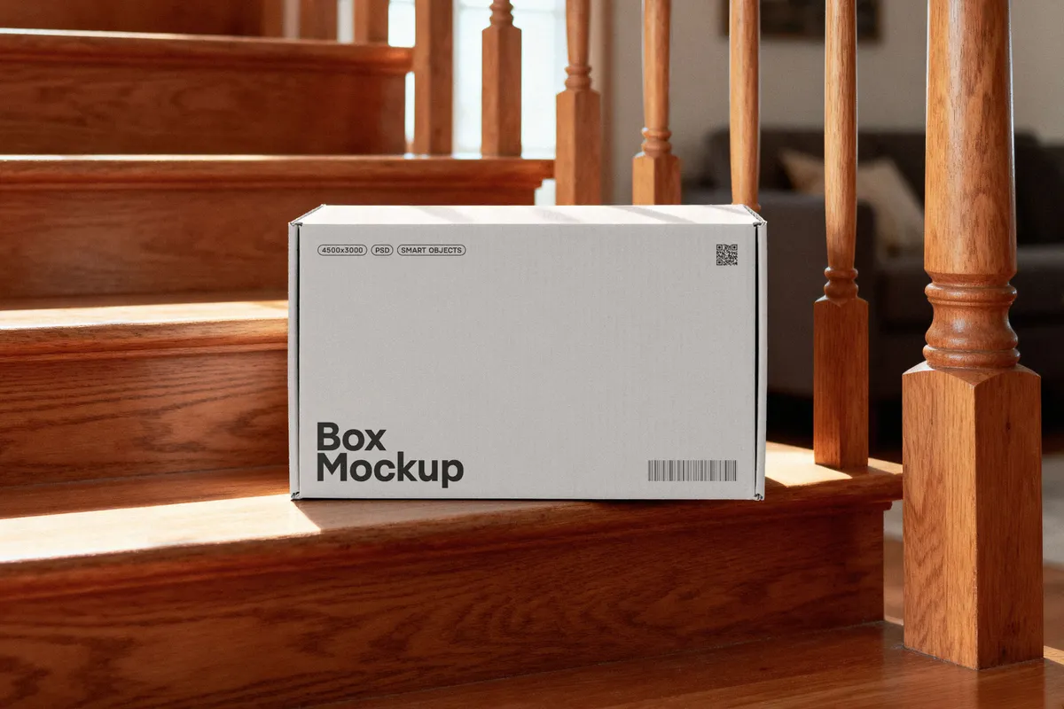 Cardboard Box Mockup
