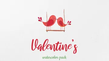 Valentine's Watercolor Pack