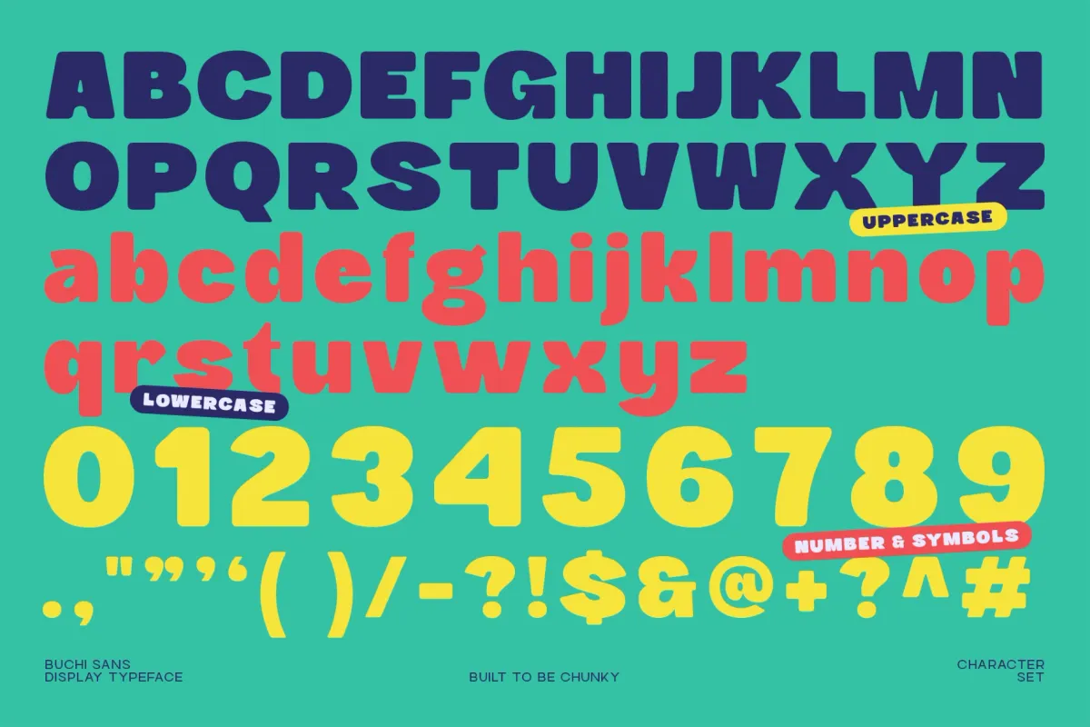 Buchi Sans – Bold Chunky Display Font