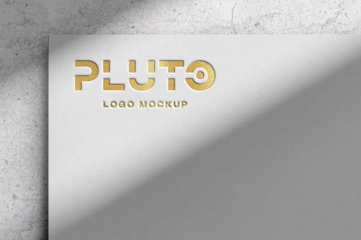 Embossed Paper Logo Mockups