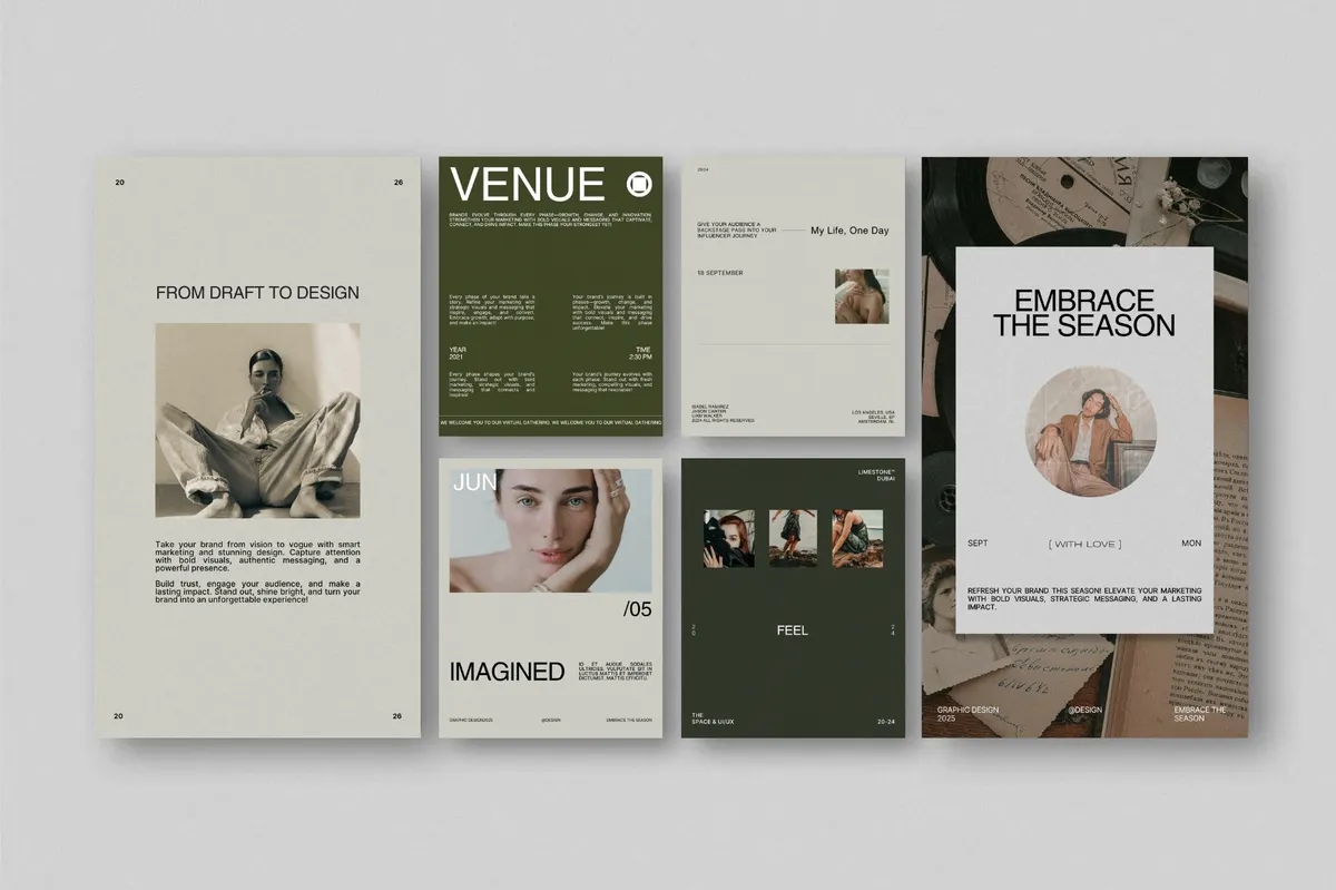 ZAVI Instagram Post & Story Templates for Canva Vol.2