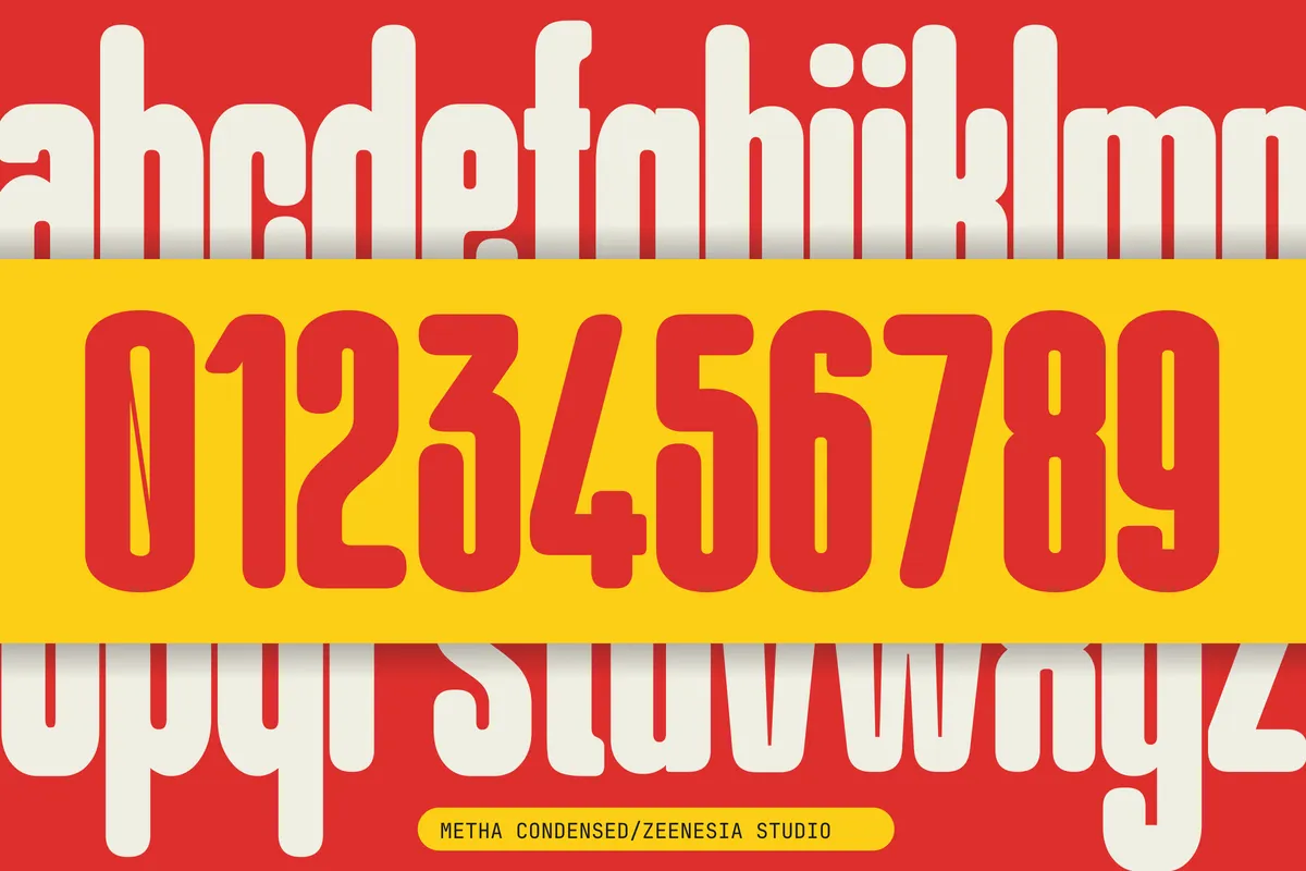Metha - Tall Condensed Display Font