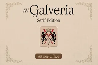 AV Galveria — Display Serif Font