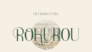 Rokurou Display Font