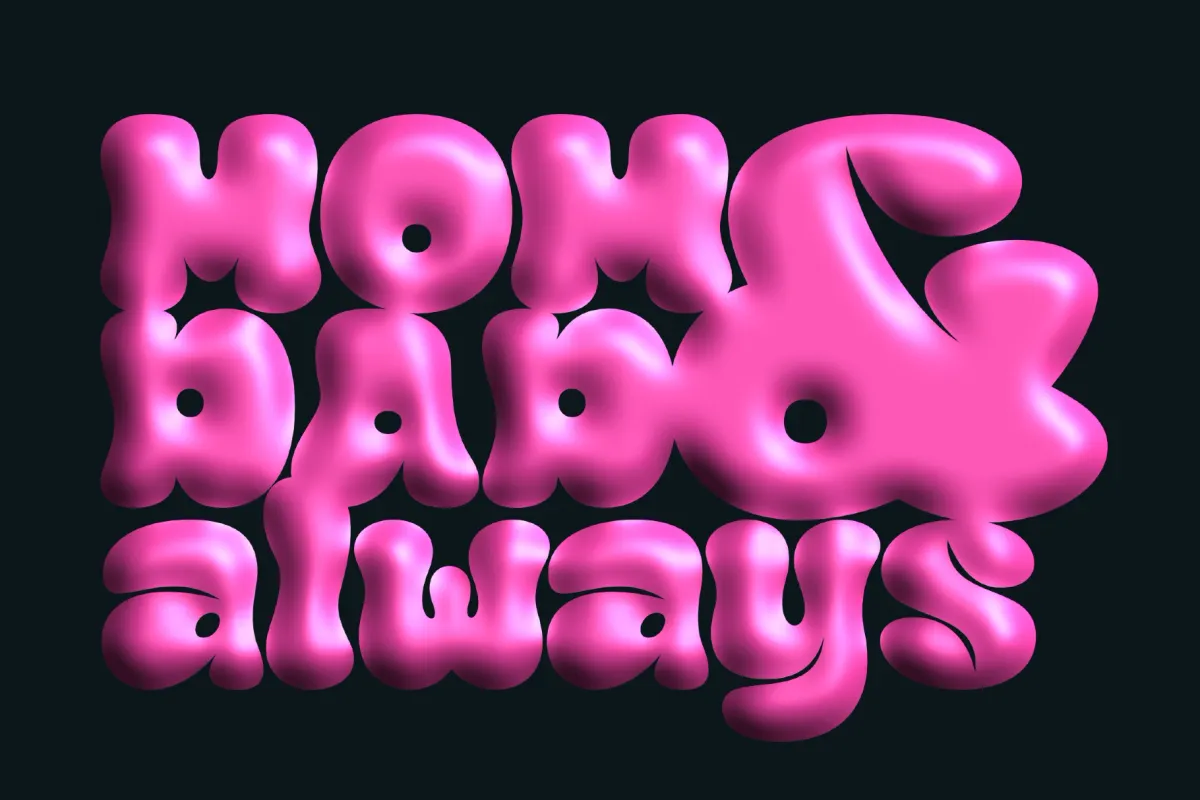 Kren - Graffiti Bubble Font