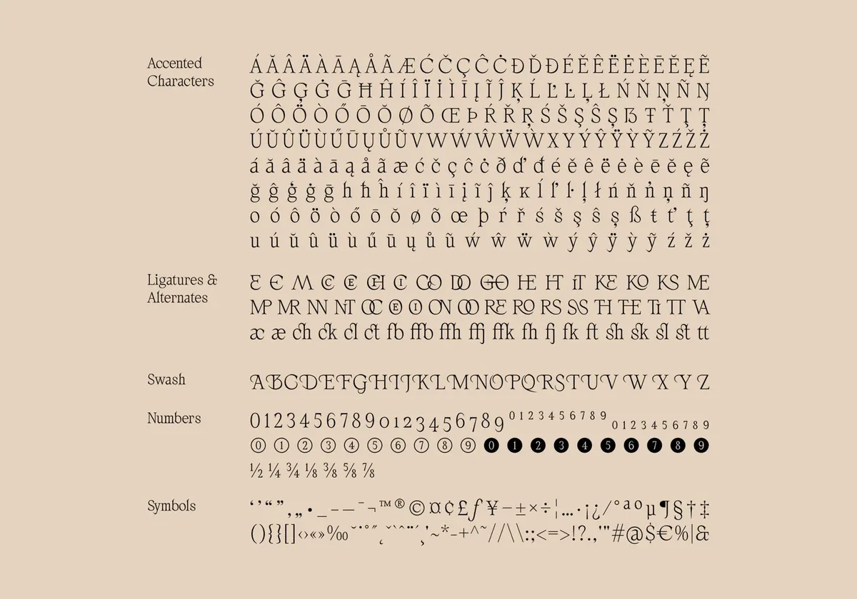 AV Galveria — Display Serif Font