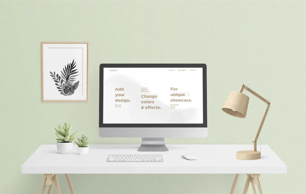 Scandi Vanilla MacBook & iMac Mockup Set