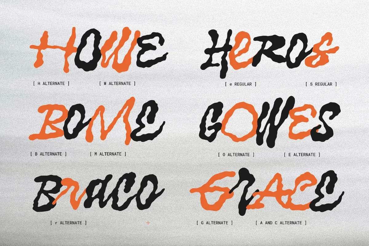 Bornea Brush - Organic Graffiti Script Font