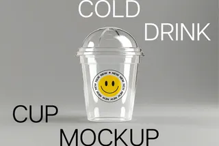 Cold Drink Cup Mockup