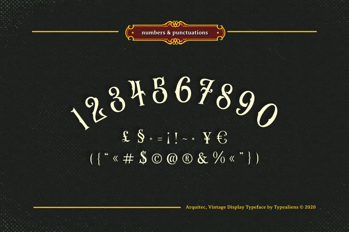 Arquitec — Vintage Display Font