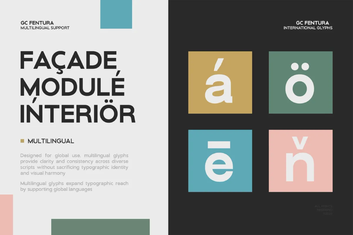 GC Fentura – Geometric Sans Serif Font
