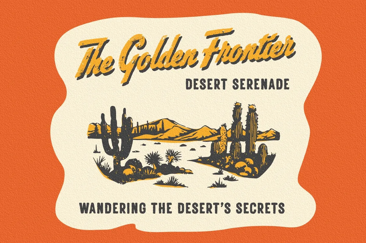 Fendesert - Vintage Stamp Font
