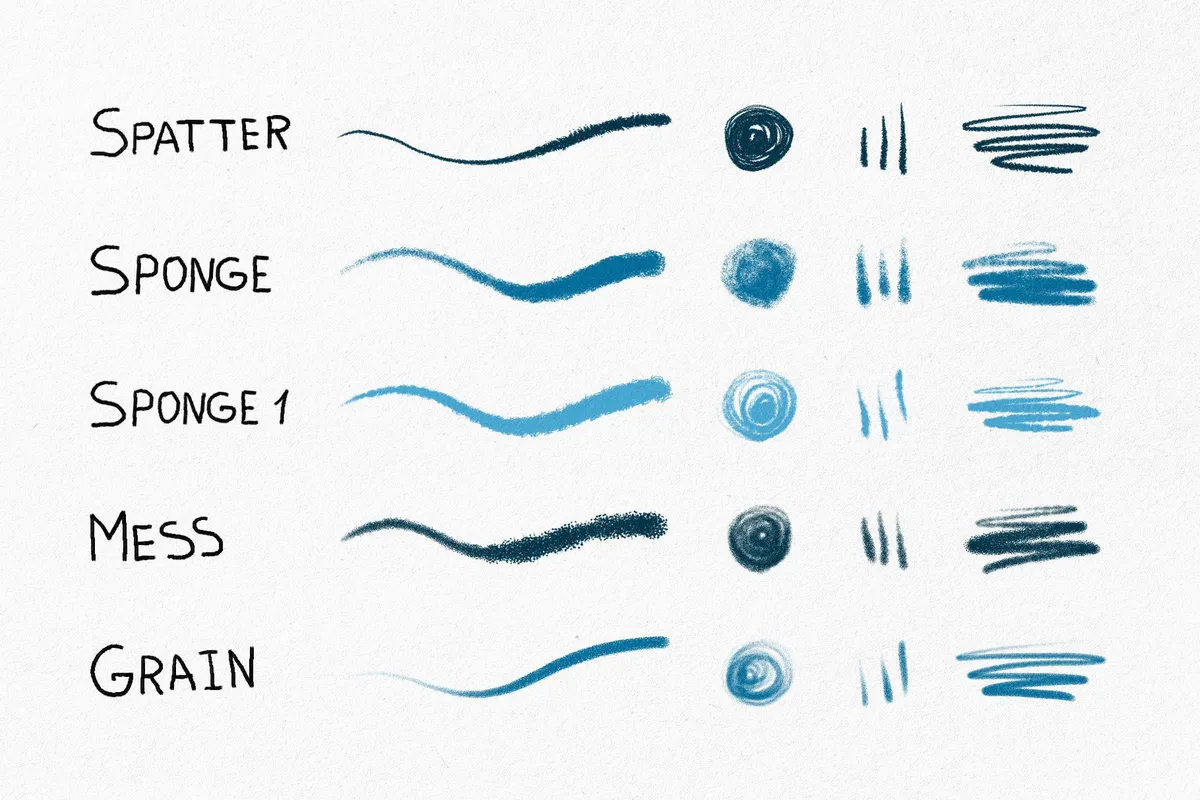 Hand Drawn Procreate Brushes