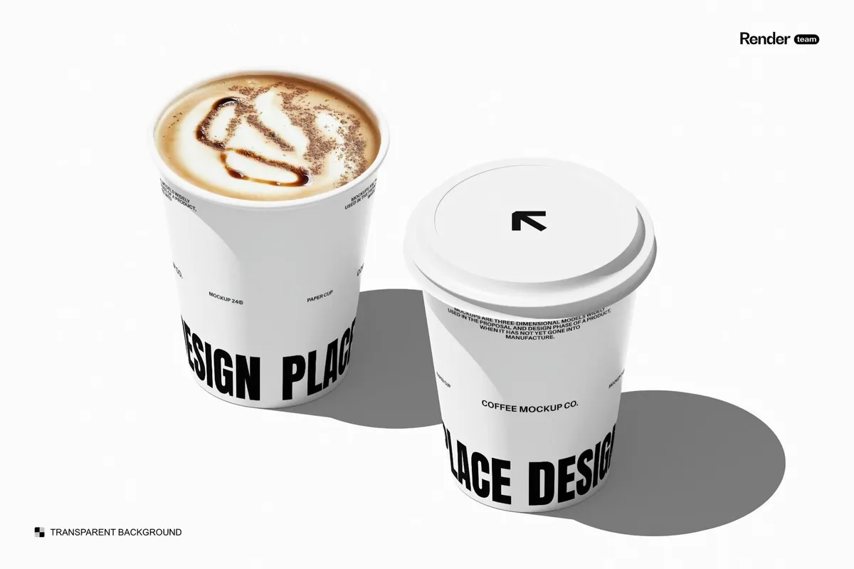 Paper Cup Mockup Set