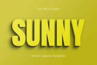 Summer Vibe Yellow Text Effect