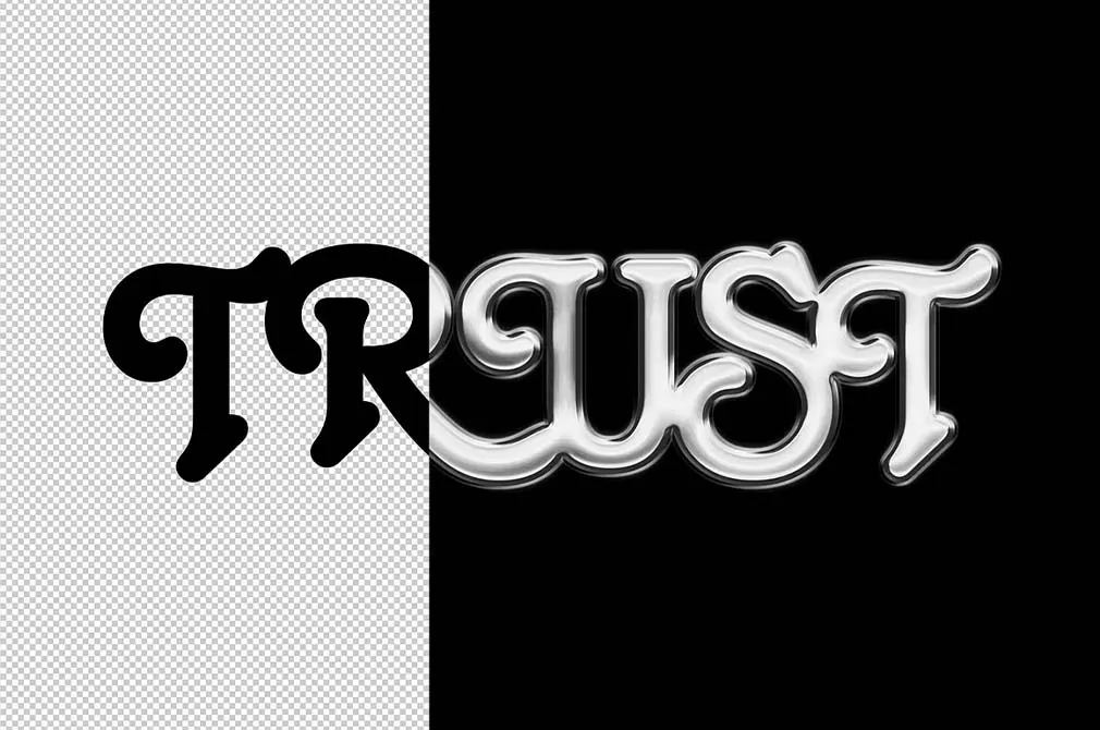 Metal Chrome Text Effect