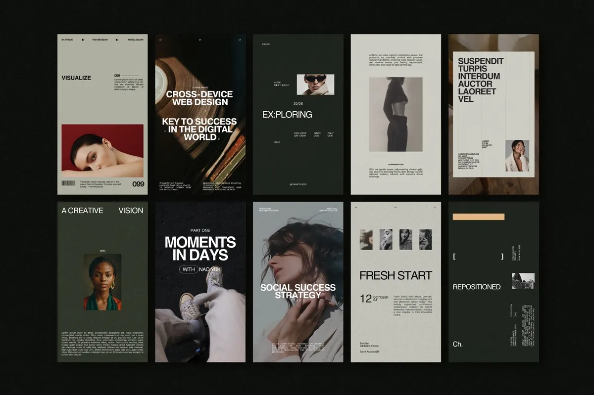 ZORA | Instagram Post & Story Templates for Canva Vol.2