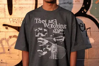 Graffiti Wall T-Shirt Mockup