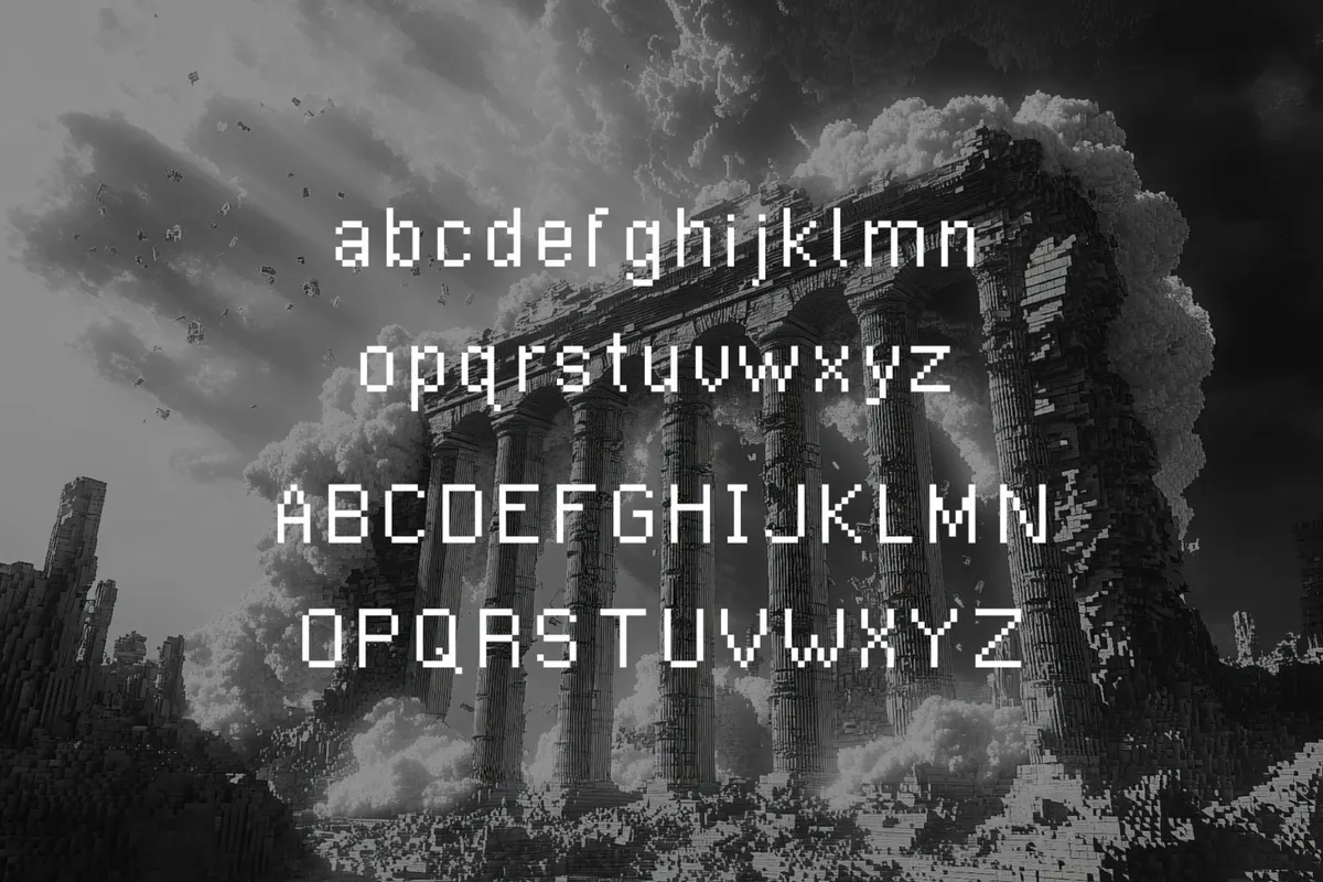 Delicatus - Slim Pixel Typeface