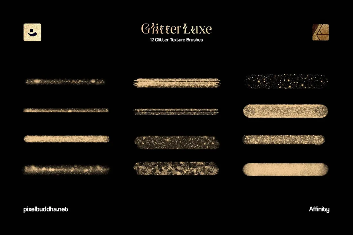 Glitter Texture Affinity Designer Brushes