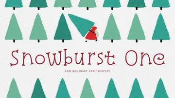 Snowburst One — Free Christmas Serif Font