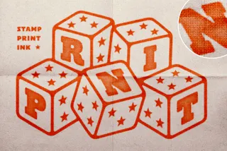 Pressed Print Text Effect