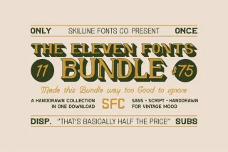 SFC Vintage Western Fonts Bundle Vol. 1