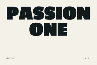 Passion One - Free Chunky Sans