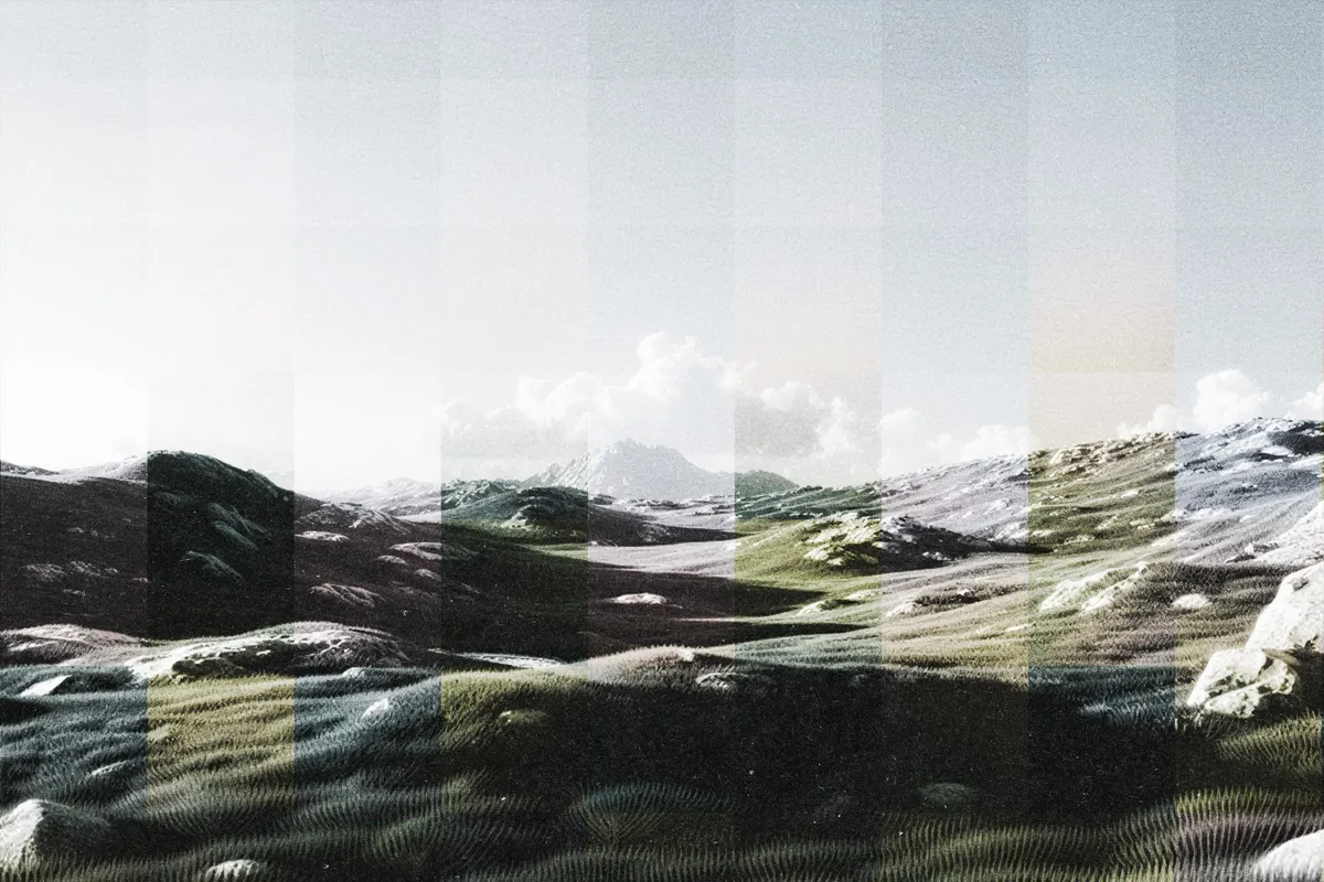 Paper Squares Photo Effect