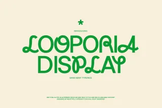 Looporia - Groovy Display Sans Serif Font