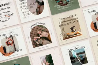 #InstaWriter — Canva Post Templates