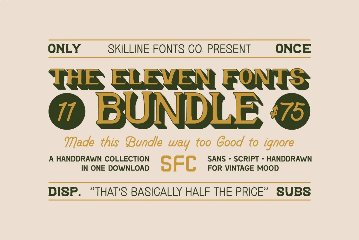 SFC Vintage Western Fonts Bundle Vol. 1