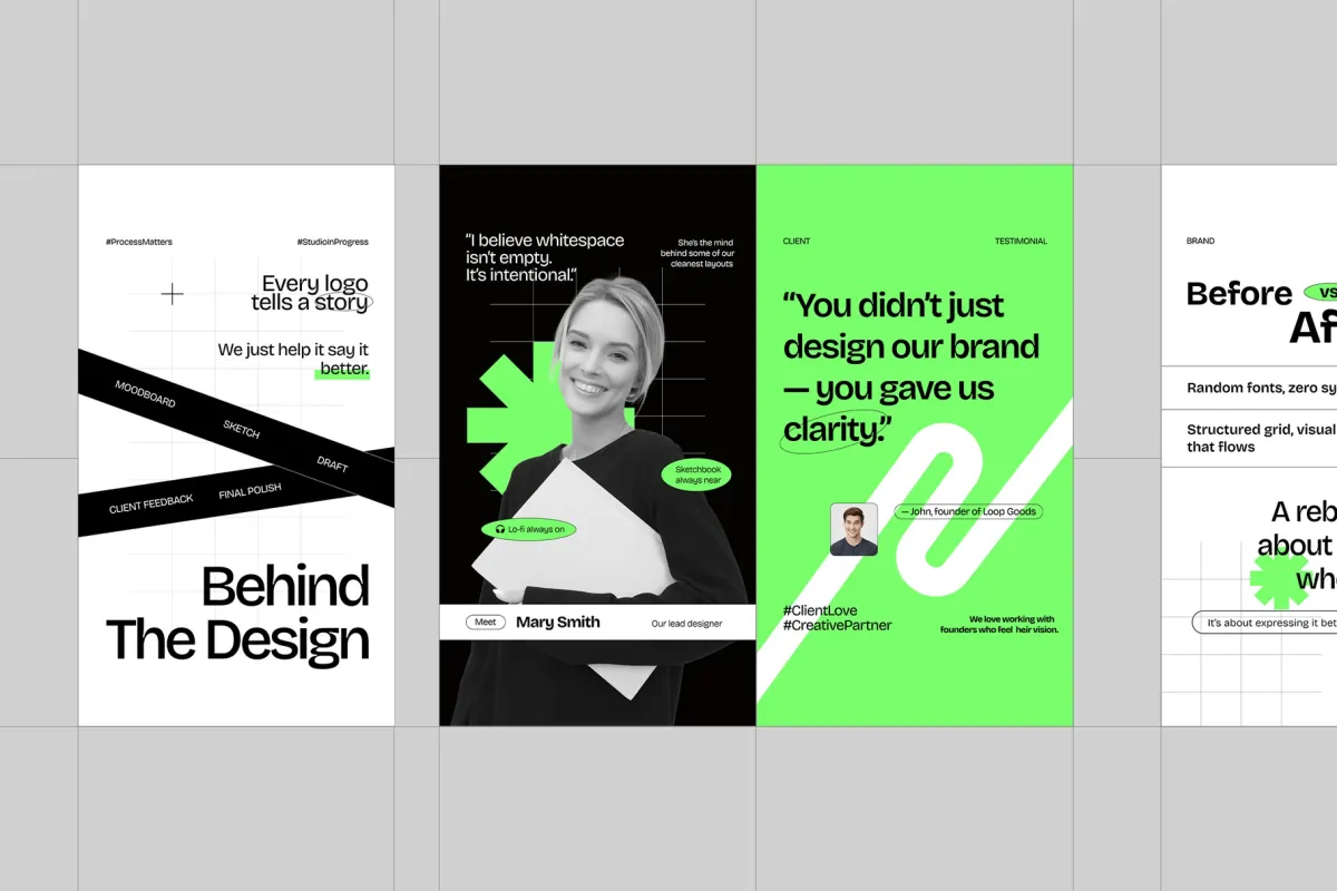 Creative Agency Instagram Pack Affinity Template