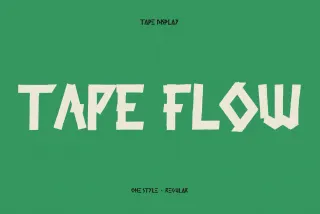 Tape Flow Punk Font