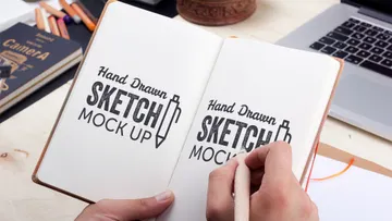 Hand-Drawn Sketch Mock-Up 2