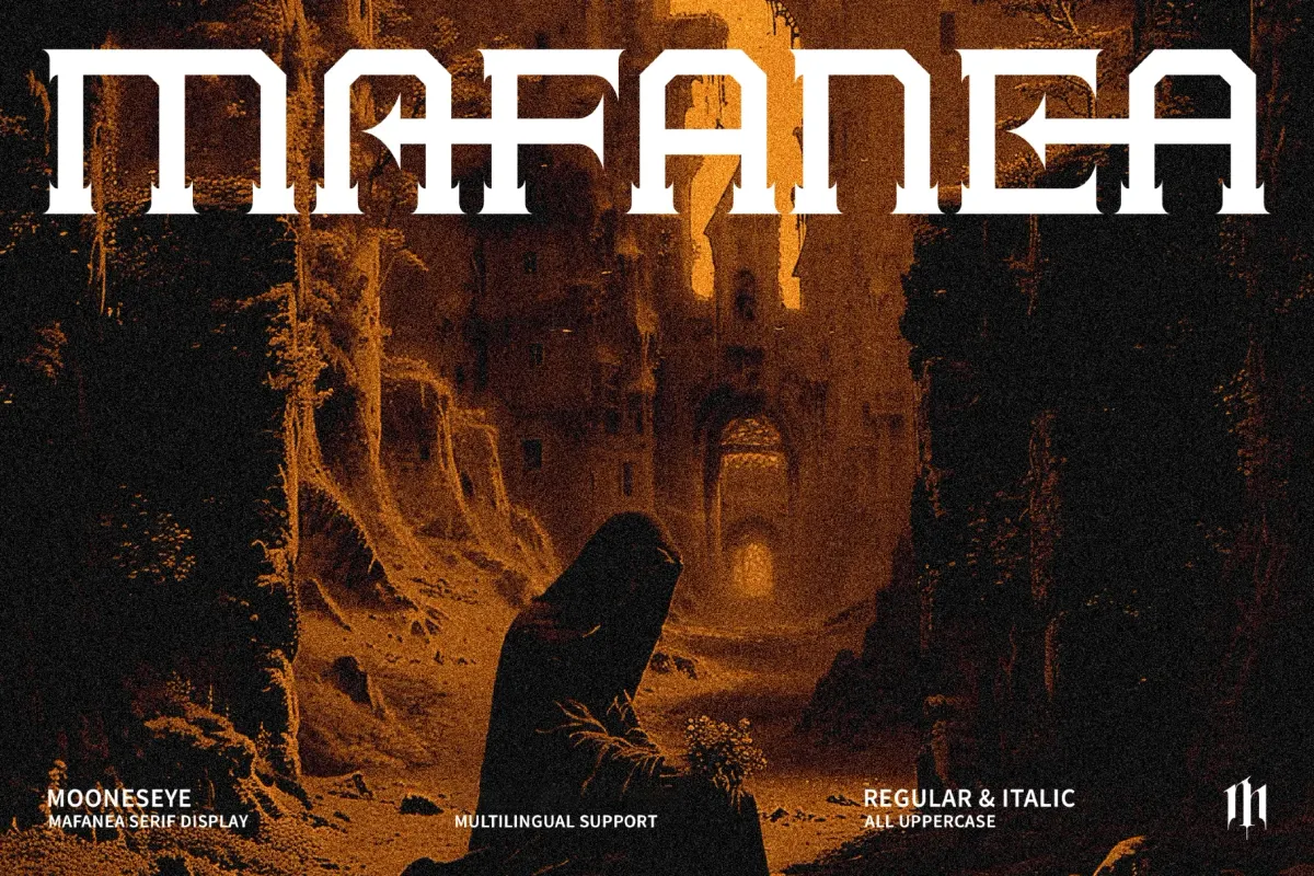 Mafanea - Gothic Monogram Serif Font