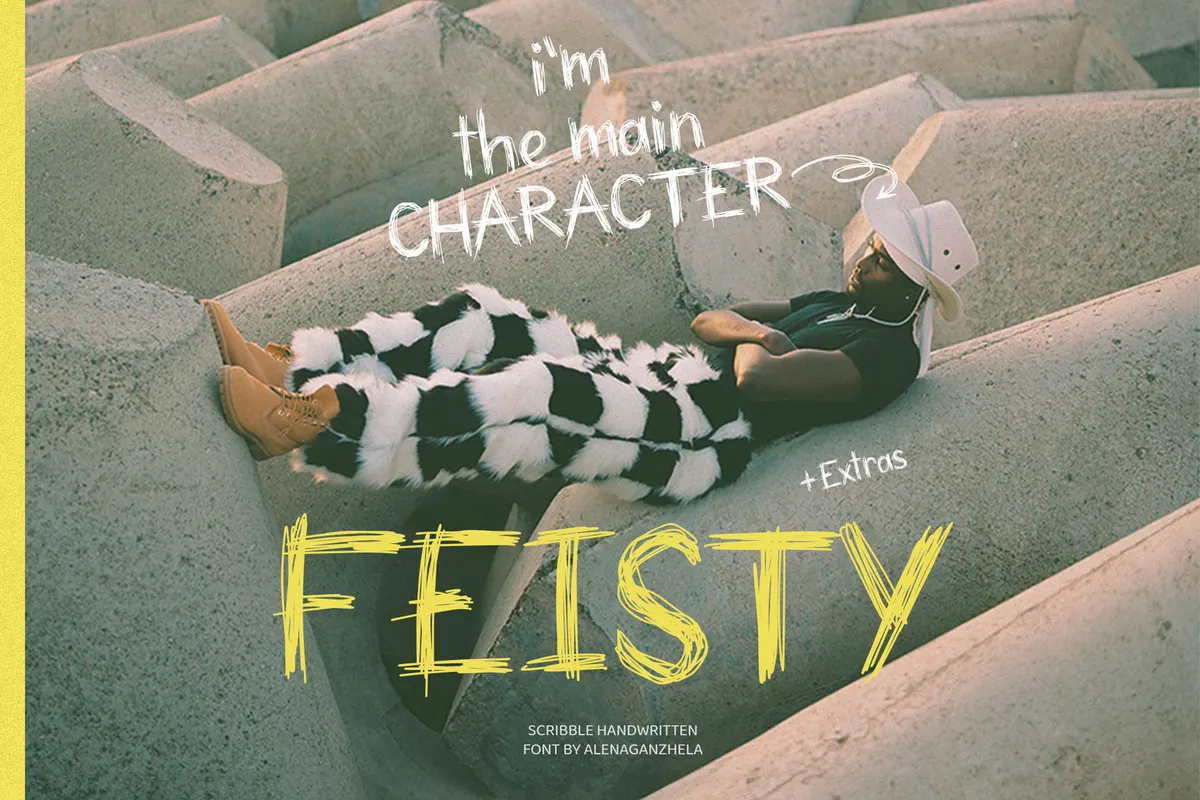 FEISTY — Scribble Handwriting Font